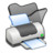 Folder black printer Icon